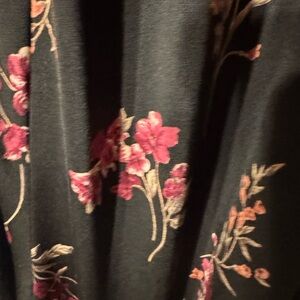 Kaileigh Black Dress with Floral Accents